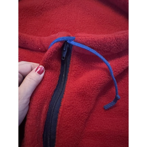 Vintage LL Bean Baby Bag Red Sleeping Sack Newborn Size Polar Plus zip USA Made - Picture 3 of 11